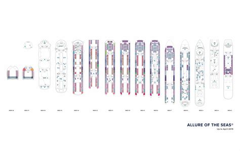 royal caribbean allure of the seas deck plans|Allure of the Seas One Page PDF Deck Plans.